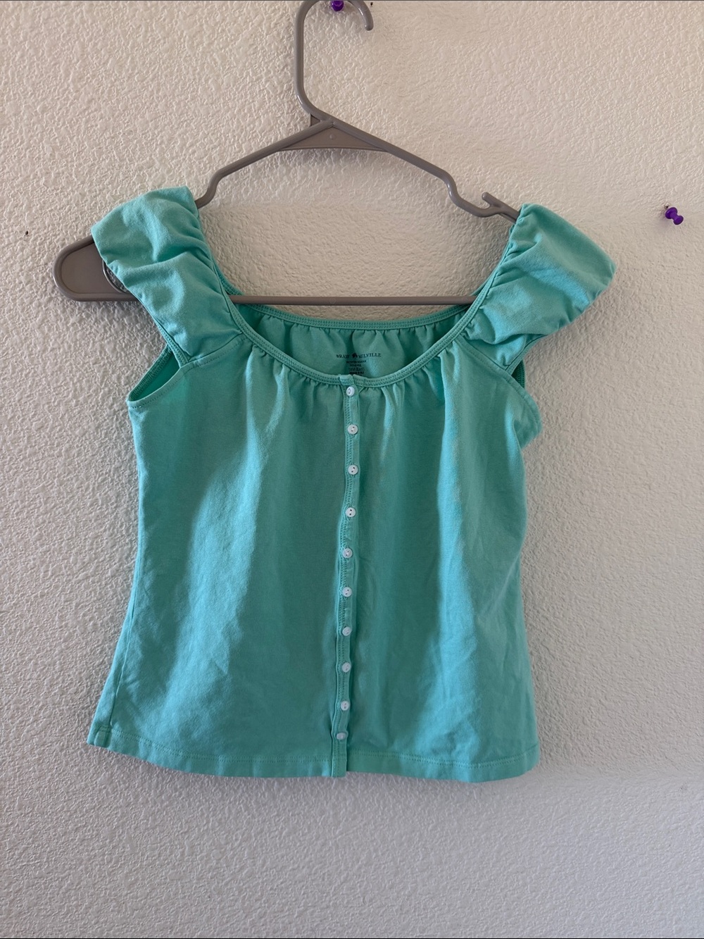 Brandy melville seafoam teal green Eden top